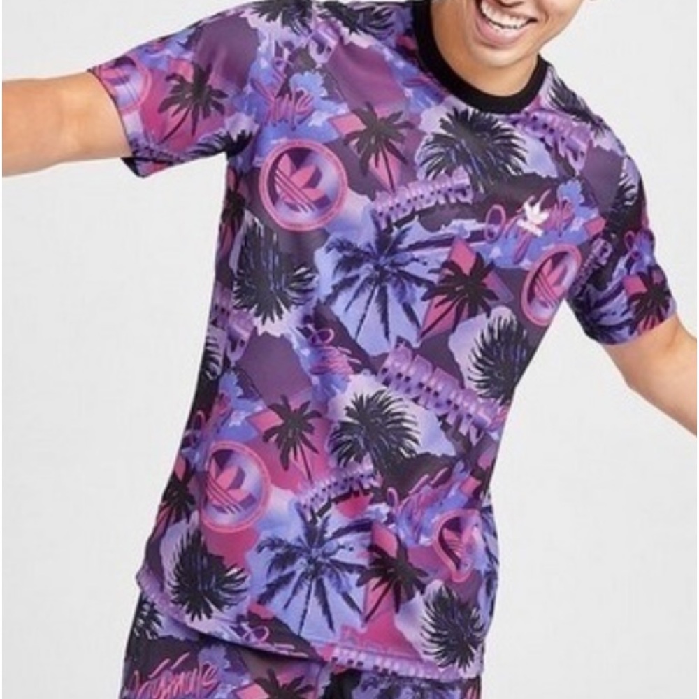 Adidas Originals Trefoil Palm Trees Retro Tee